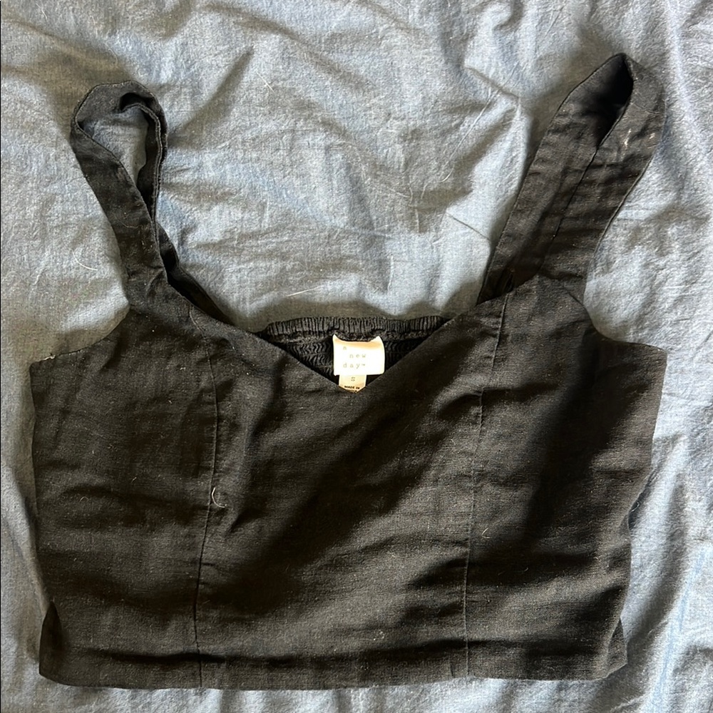 Women's Black Crop Top